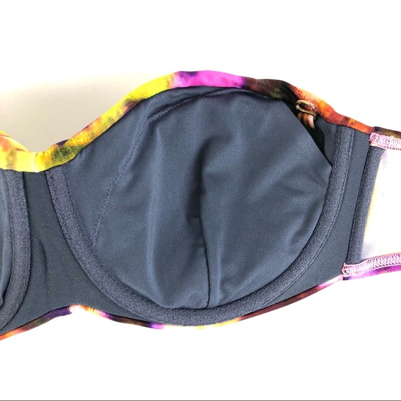 Victoria’s Secret Forever Sexy Watercolor Push-Up Bandeau Top & Foldover Bottom - Picture 8 of 10